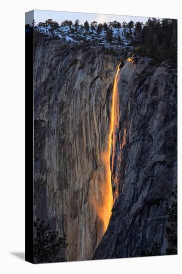 As Fire Falls, Firefall, Horsetail Falls, Yosemite National Park, Rare Light-Vincent James-Premier Image Canvas