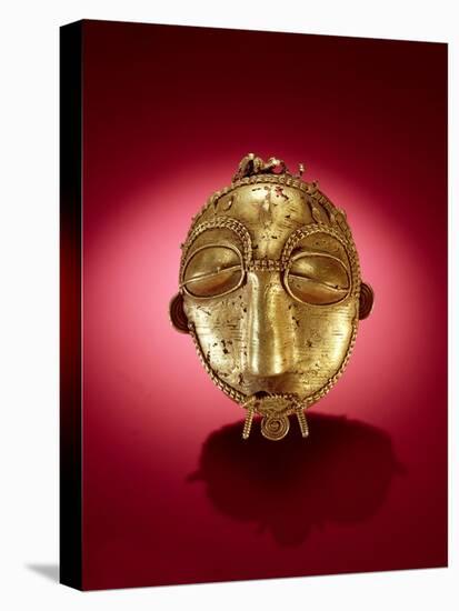 Asante Mask, from Ghana (Gold)-African-Premier Image Canvas