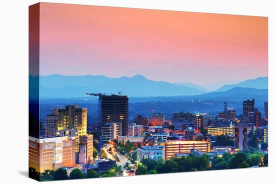 Asheville, North Carolina Skyline Nestled in the Blue Ridge Mountains.-SeanPavonePhoto-Premier Image Canvas