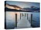 Ashness Jetty, Barrow Bay, Derwent Water, Keswick, Lake District Nat'l Park, Cumbria, England-Chris Hepburn-Premier Image Canvas