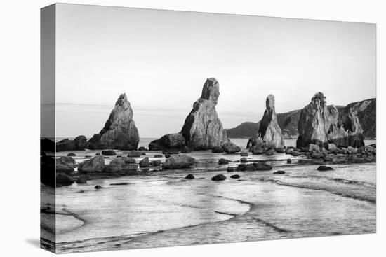 Asia, Japan, Kushimoto. View of Hashigui-Iwa Rocks on Ocean Shore-Dennis Flaherty-Premier Image Canvas