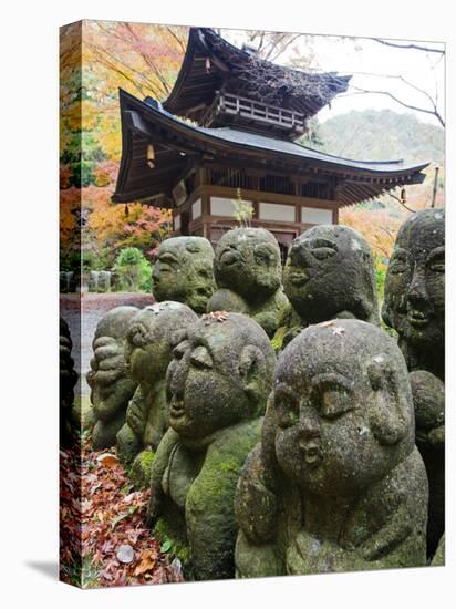 Asia, Japan; Kyoto, Sagano, Arashiyama, Otagi Nenbutsu Dera Temple, Stone Images-Christian Kober-Premier Image Canvas