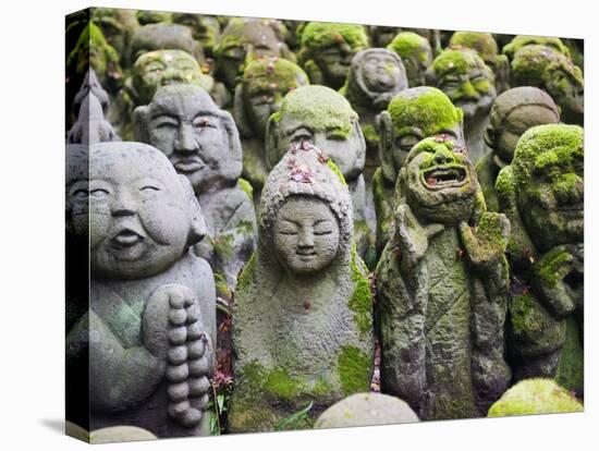 Asia, Japan; Kyoto, Sagano, Arashiyama, Otagi Nenbutsu Dera Temple, Stone Images-Christian Kober-Premier Image Canvas