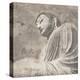 Asian Buddha II Neutral-Wild Apple Portfolio-Stretched Canvas