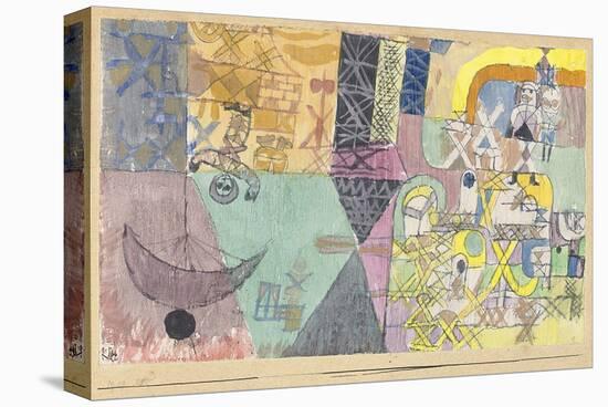 Asian Entertainers-Paul Klee-Stretched Canvas