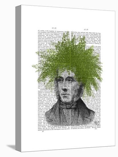 Asparagus Fern Head Plant Head-Fab Funky-Stretched Canvas