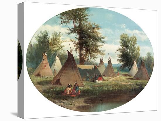 Assiniboin Camp-John Mix Stanley-Premier Image Canvas