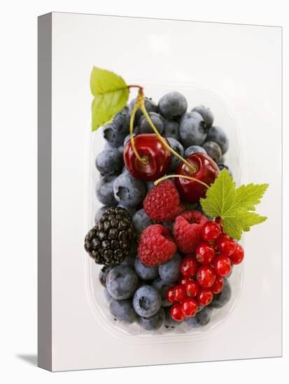 Assorted Berries and Two Cherries in Plastic Punnet-null-Premier Image Canvas