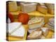 Assorted French Cheeses on a Market Stall, La Flotte, Ile De Re, Charente-Maritime, France, Europe-Richardson Peter-Premier Image Canvas