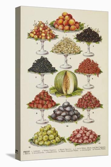 Assorted Fruits Including Melon-Isabella Beeton-Premier Image Canvas