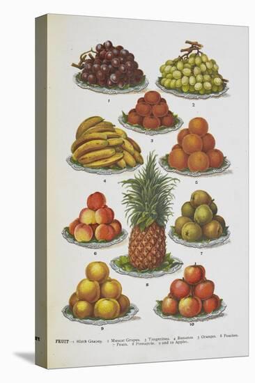 Assorted Fruits Including Pineapple-Isabella Beeton-Premier Image Canvas