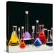 Assortment of Laboratory Flasks Holding Solutions-Tek Image-Premier Image Canvas