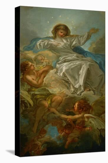 Assumption of the Virgin, Sketch for the Altarpiece in St. Sulpice, Paris-Francois Boucher-Premier Image Canvas