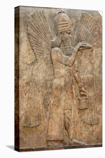 Assyrian Relief of Winged Genie-null-Premier Image Canvas