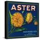 Aster Brand Citrus Crate Label - San Bernardino, CA-Lantern Press-Stretched Canvas