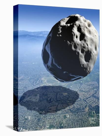 Asteroid Approaching Earth-Detlev Van Ravenswaay-Premier Image Canvas