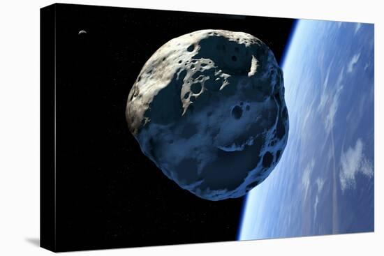 Asteroid Approaching Earth-null-Premier Image Canvas