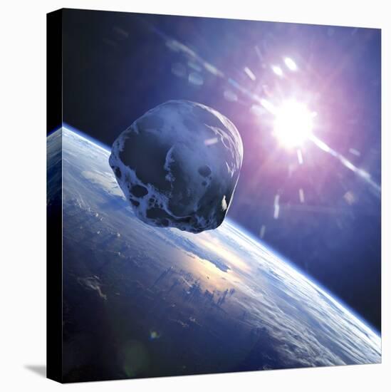 Asteroid Approaching Earth-null-Premier Image Canvas