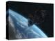 Asteroid in Front of the Earth-Stocktrek Images-Premier Image Canvas