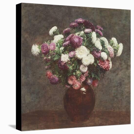 Asters in a Vase, 1875-Ignace Henri Jean Fantin-Latour-Premier Image Canvas