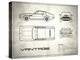 Aston V8 Vantage White-Mark Rogan-Stretched Canvas