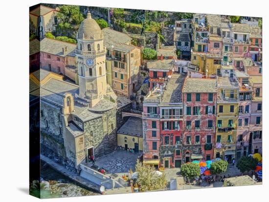 Astonishing Vernazza Cinque Terre Italy I-Markus Bleichner-Stretched Canvas