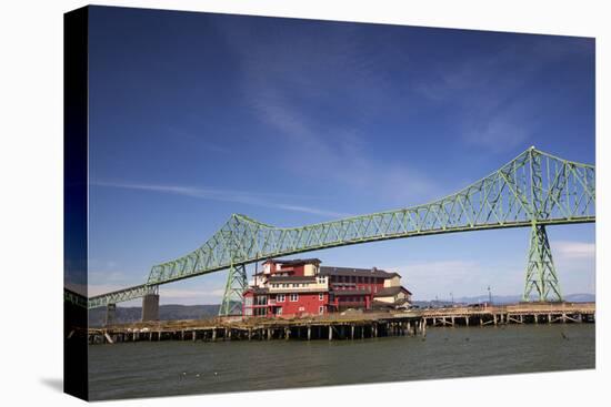 Astoria-Melger Bridge, Cannery Pier Hotel on the Columbia River, Astoria, Oregon, USA-Jamie & Judy Wild-Premier Image Canvas