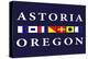 Astoria, Oregon - Nautical Flags-Lantern Press-Stretched Canvas