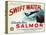 Astoria, Oregon - Thompson's Swift Water Salmon Label-Lantern Press-Stretched Canvas