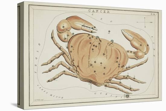 Astrology - Cancer-Sidney Hall-Stretched Canvas