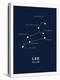 Astrology Chart Leo-null-Stretched Canvas