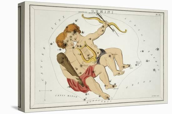 Astrology - Gemini-Sidney Hall-Stretched Canvas