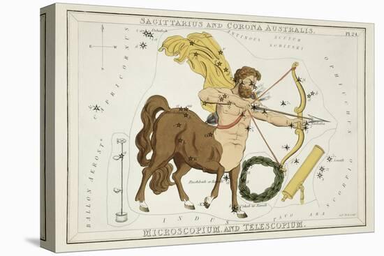 Astrology - Sagittarius-Sidney Hall-Stretched Canvas