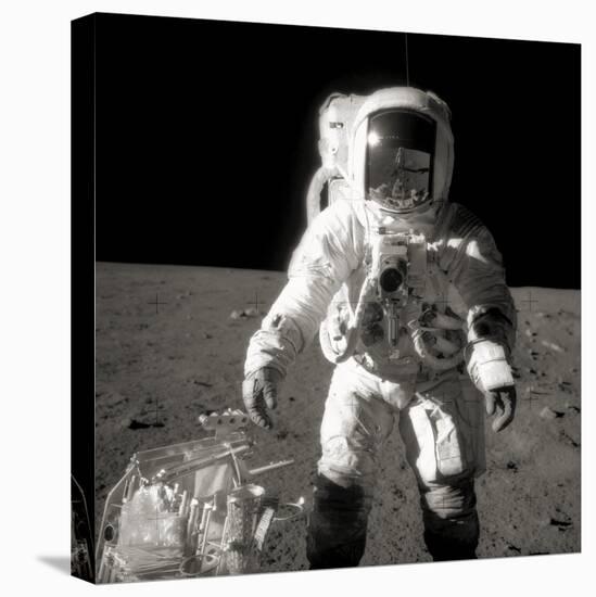 Astronaut Alan Bean on the Moon-null-Premier Image Canvas