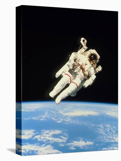 Astronaut Bruce McCandless Walking In Space-null-Premier Image Canvas