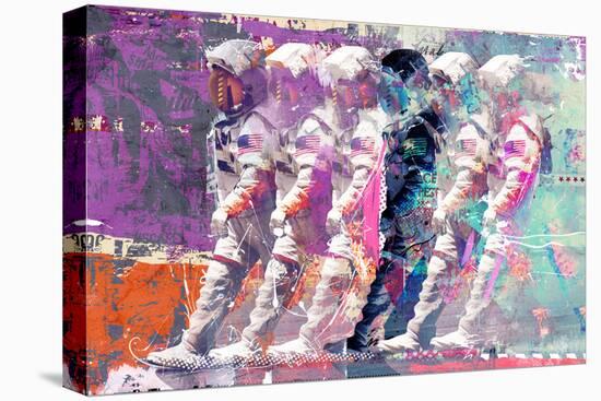 Astronaut Moonwalk, 2014 (mixed media on canvas)-Teis Albers-Premier Image Canvas