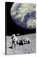 Astronaut on Moon with Earth-Science Photo Library-Premier Image Canvas
