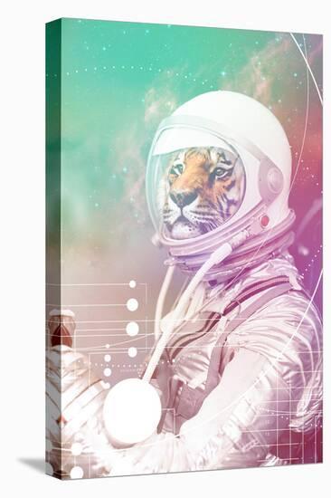 Astronaut Tiger-null-Stretched Canvas