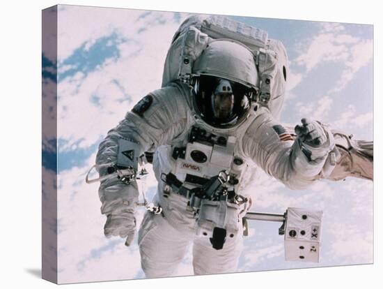 Astronaut Walking in Space-David Bases-Premier Image Canvas