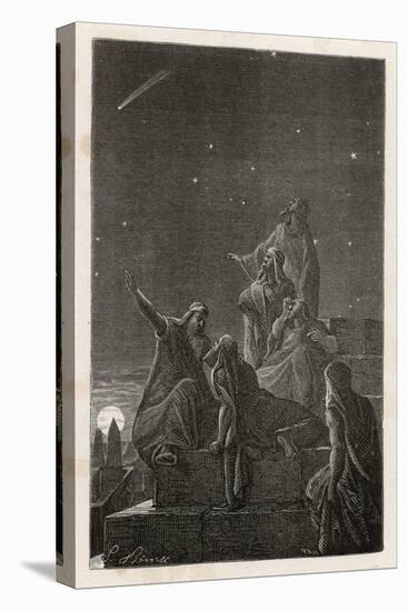 Astronomer-Priests of Chaldea Observe Stars from the Tower of Babylon-Benett-Stretched Canvas