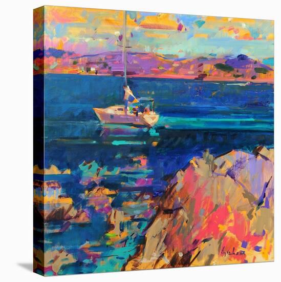 At Anchor, St Tropez Coast-Peter Graham-Premier Image Canvas