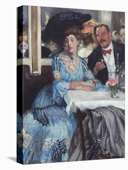 At Mouquin's, 1905-William Glackens-Premier Image Canvas