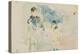 At the Beach in Nice, 1882 (Watercolour)-Berthe Morisot-Premier Image Canvas