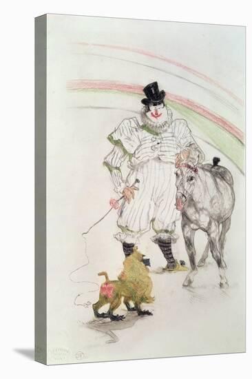 At the Circus: Performing Horse and Monkey, 1899-Henri de Toulouse-Lautrec-Premier Image Canvas