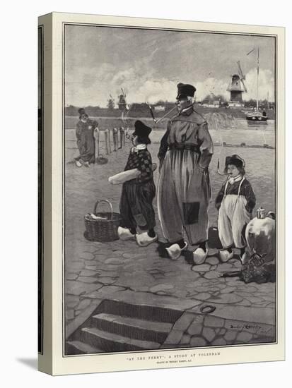 At the Ferry, a Study at Volendam-Dudley Hardy-Premier Image Canvas