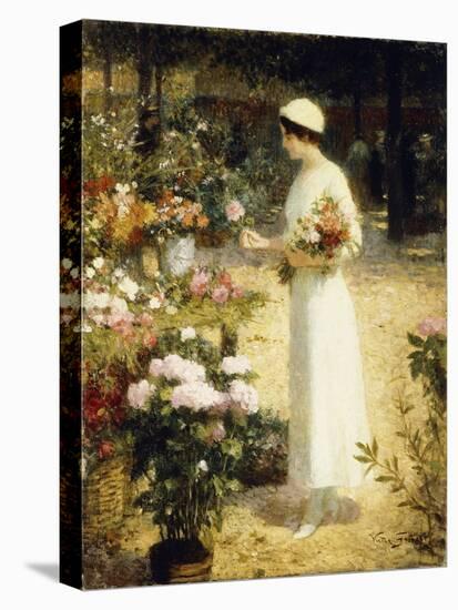 At the Flower Market-Victor Gabriel Gilbert-Premier Image Canvas