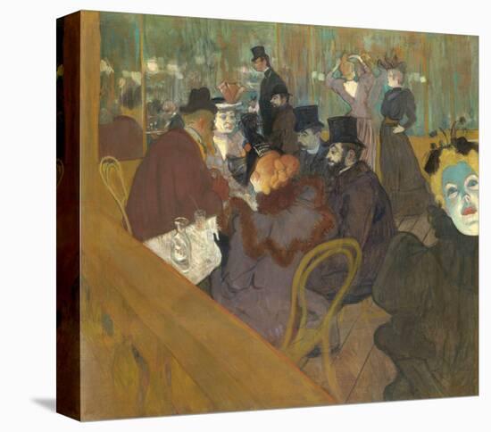 At the Moulin Rouge, 1892-95-Henri de Toulouse-Lautrec-Stretched Canvas