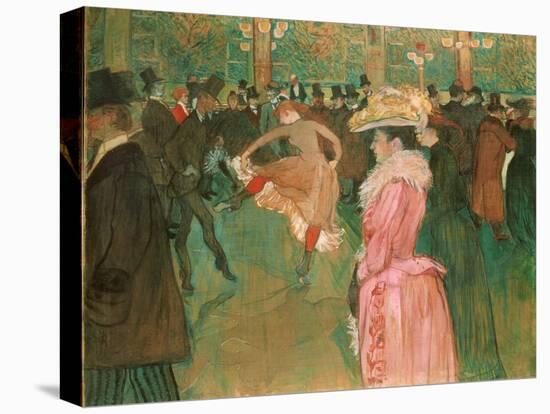 At the Moulin Rouge: the Dance, 1890 (Oil on Canvas)-Henri de Toulouse-Lautrec-Premier Image Canvas