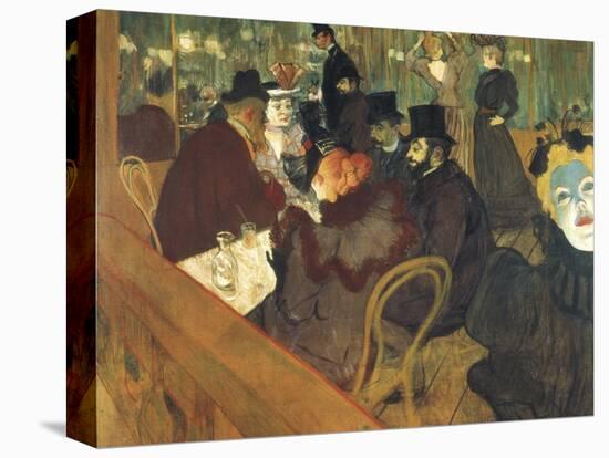 At the Moulin Rouge-Henri de Toulouse-Lautrec-Stretched Canvas