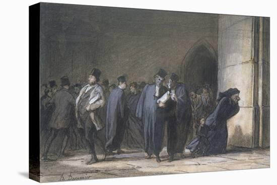 At the Palace of Justice, C.1862-65-Honore Daumier-Premier Image Canvas